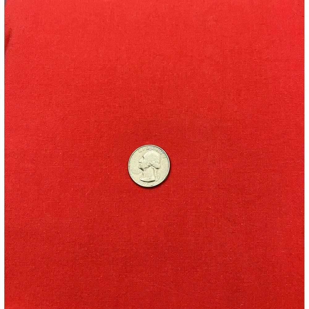 Quilt Craft Fabric 100% Cotton Material Bright‎ Red Solid Color DIY Project Sew